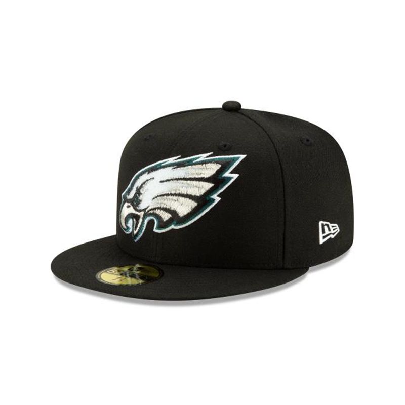 NFL Philadelphia Eagles Crystals From Swarovski 59Fifty Fitted (PWB3098) - Green New Era Caps